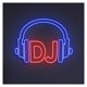 thumbnail image 1 of Letrero De Neón Con Forma Auriculares DJ, Ideal Para Escaparates, Brillo Ajustable 50cm, 1 of 3