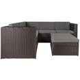 thumbnail image 2 of Linden 6-Seat Coffee Modern Wicker Sectional Set with Storage Ottoman, 2 of 9