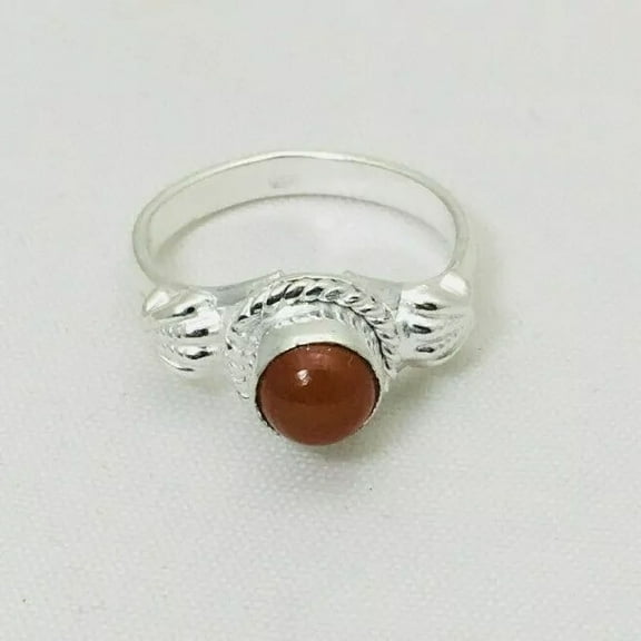 Ring Sterling Sliver 925 carnelian Gemstone New Designer Handmade Jewelry