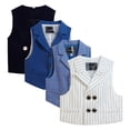 thumbnail image 4 of KYAIGUO Gilet de Costume Formel pour Garçons Tout-Petits 2-15 Ans Robe Classique à Col pour Mariage Fête, 4 of 6