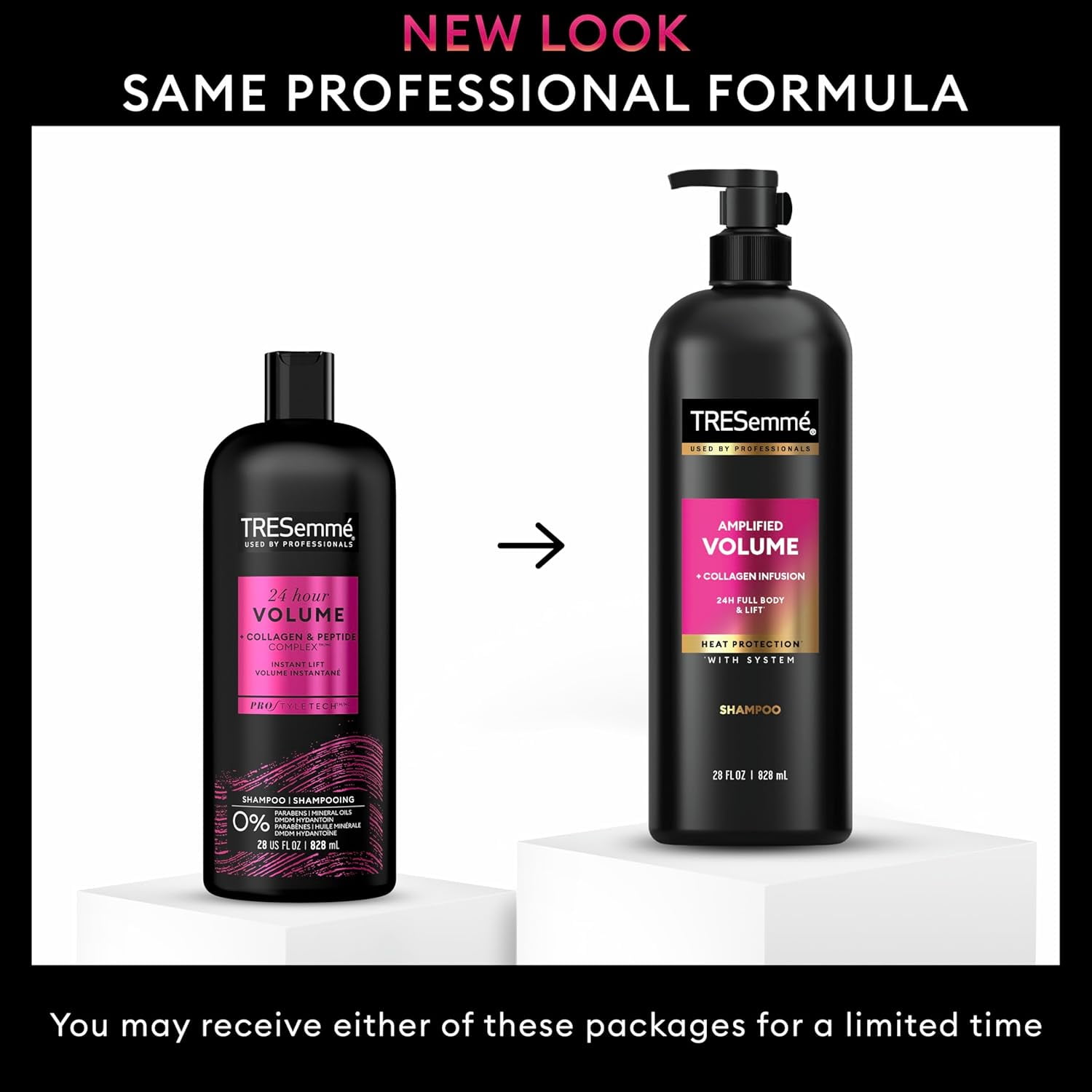 Tresemme Shampoo Amplified Volume Heat Protection 28 Ounce (828ml) (Pack of 3)