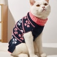 thumbnail image 6 of Dot Print Pet Sweater Dress Warm Knitted Princess Dress for Christmas Festivities, 6 of 8