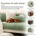 thumbnail image 6 of ANMINY 1pc 27.6"×27.6" Chenille Sofa Cover, Ultra - Soft Pet - Friendly Non - Slip Couch Cover, Scratch - Resistant Washable Furniture Protector for Armrest or Backrest, 6 of 8