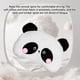 thumbnail image 5 of Almohada cervical para coche para conductor y pasajero | Cojín para reposacabezas con un adorable panda | Soporte ergonómico para viajes largos | Tejido de lino y algodón | Diseño con clip, 5 of 7