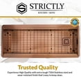 thumbnail image 3 of Strictly Sinks 45” Black Workstation Sink - 16ga Stainless Steel Sink 2-Tier Undermount Kitchen Sink, 3 of 9