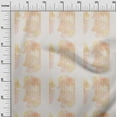 thumbnail image 2 of oneOone Viscose Chiffon Light Peach Fabric Texture Watercolor Craft Projects Decor Fabric Printed By The Yard 42 Inch Wide, 2 of 4