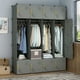 thumbnail image 2 of Cheap Wordrobe Cabinet Display Space Saving Partitions Plastic Waredrobe Closet Free Shipping Roupeiros Storage Furniture My Lux Decor Round, 2 of 28