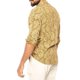 thumbnail image 1 of Camisa con botones estampados estilo playero con cuello en V a la moda para hombre Pompotops oipoqjl7513, 1 of 4