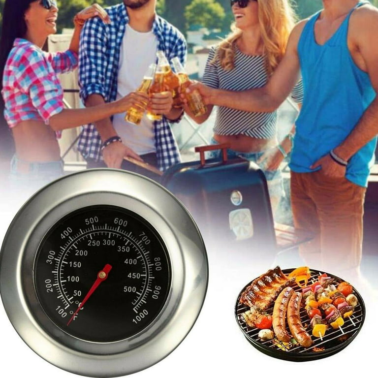 2 Temperature Gauge Thermometer for Barbecue BBQ Grill Smoker Pit  Thermostat