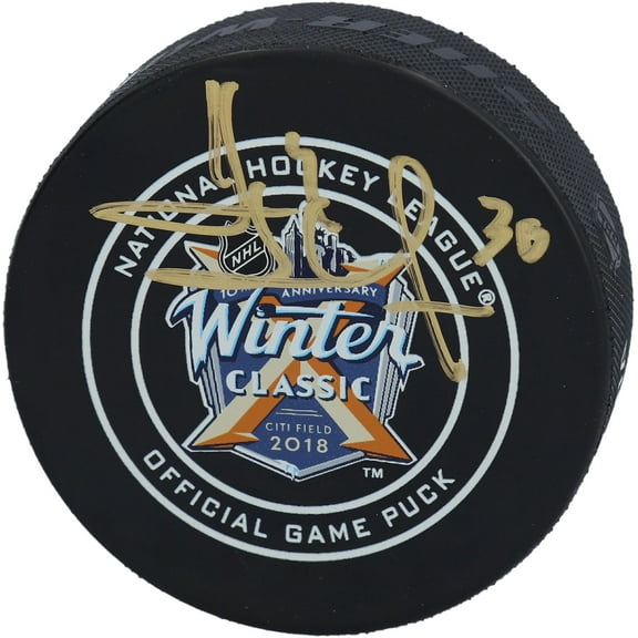 Henrik Lundqvist New York Rangers Autographed 2018 NHL Winter Classic Official Game Puck - Fanatics Authentic Certified