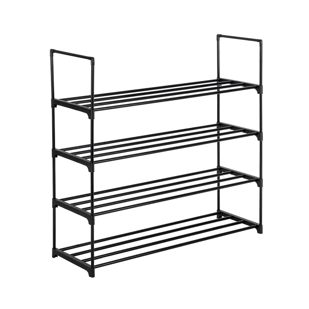 Lowestbest Shoe Organizer for Closet, 4 Tiers Shoe Rack Set of 2, Environment-Friendly Shoe Storage Cabinet, Shoe Shelf Organizer, Shoe Tower Rack, 40 Pairs of Shoes, Black