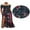 CL8, variant on BintaRealWax African Women's Long Dresses Elasticized fabric on top for better fit Front split party evening dresses