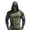 Army Green, variant on Men' Performance Fishing Hoodie Shirt UPF 50+ Sun Protection Long Sleeve UV SPF T-Shirts Rash Guard
