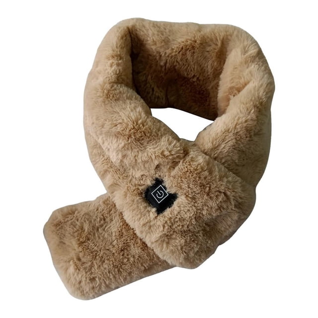 Bufanda eléctrica ajustable con 3 niveles de calor para invierno con alimentación por USB para hombres y mujeres