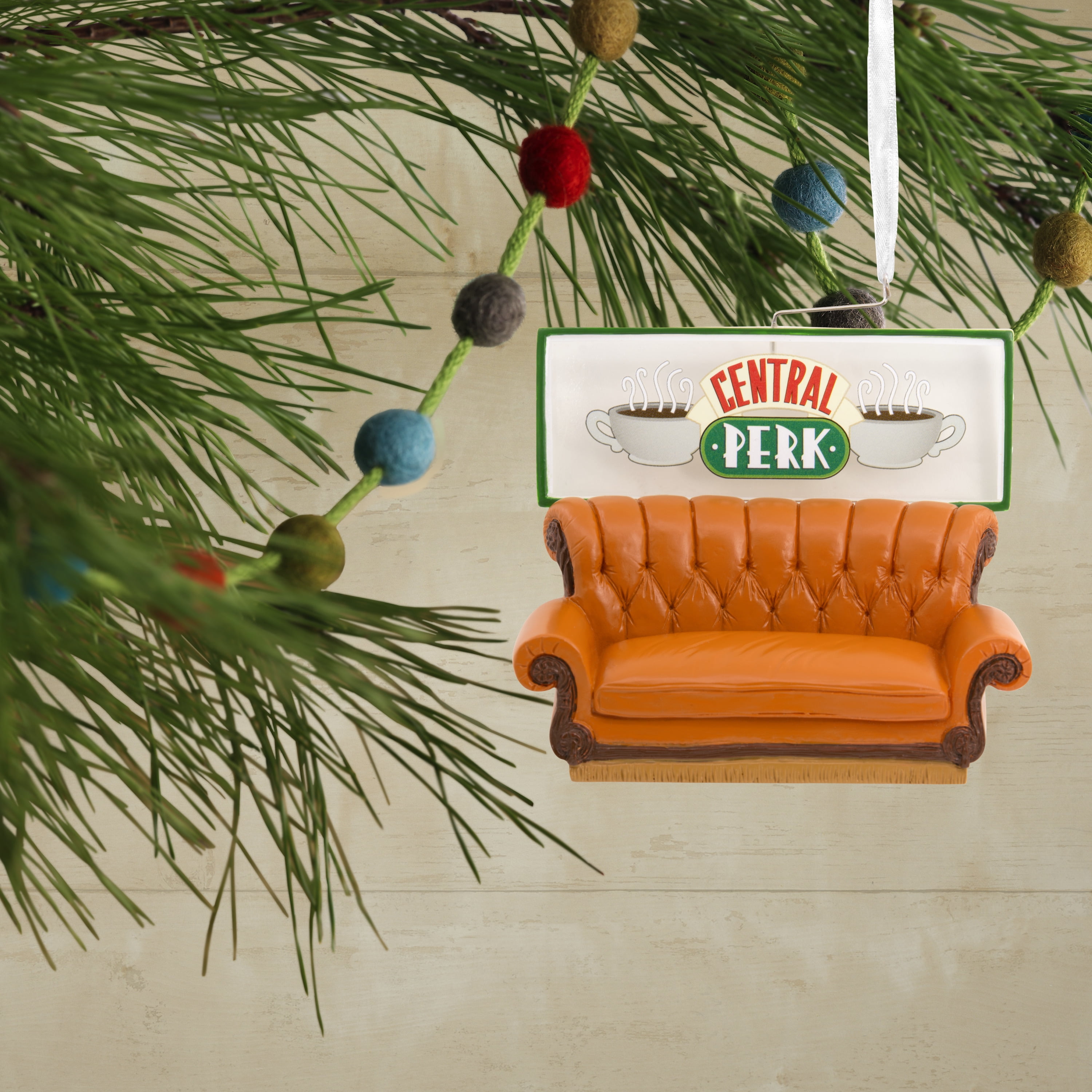 Hallmark Friends Central Perk Cafe Couch Christmas Tree Ornament
