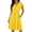 Summer dresses for women-Yellow, variant on Guieoi Summer Dresses for Women 2026 Fashionable Solid-Color Flowy-Sleeve V-Neck Waist-Cinched Dress Black XXL