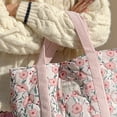 thumbnail image 1 of Bolso Mano Floral Acolchado para Mujer Elegante Viajes Al Aire Libre (Estilo 5) Rosa, 1 of 5