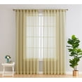 thumbnail image 2 of THD Scarlett Semi Sheer Pocket Top & Back Tab Lightweight Window Curtains Drapery Panels, 2 Panels, 2 of 4
