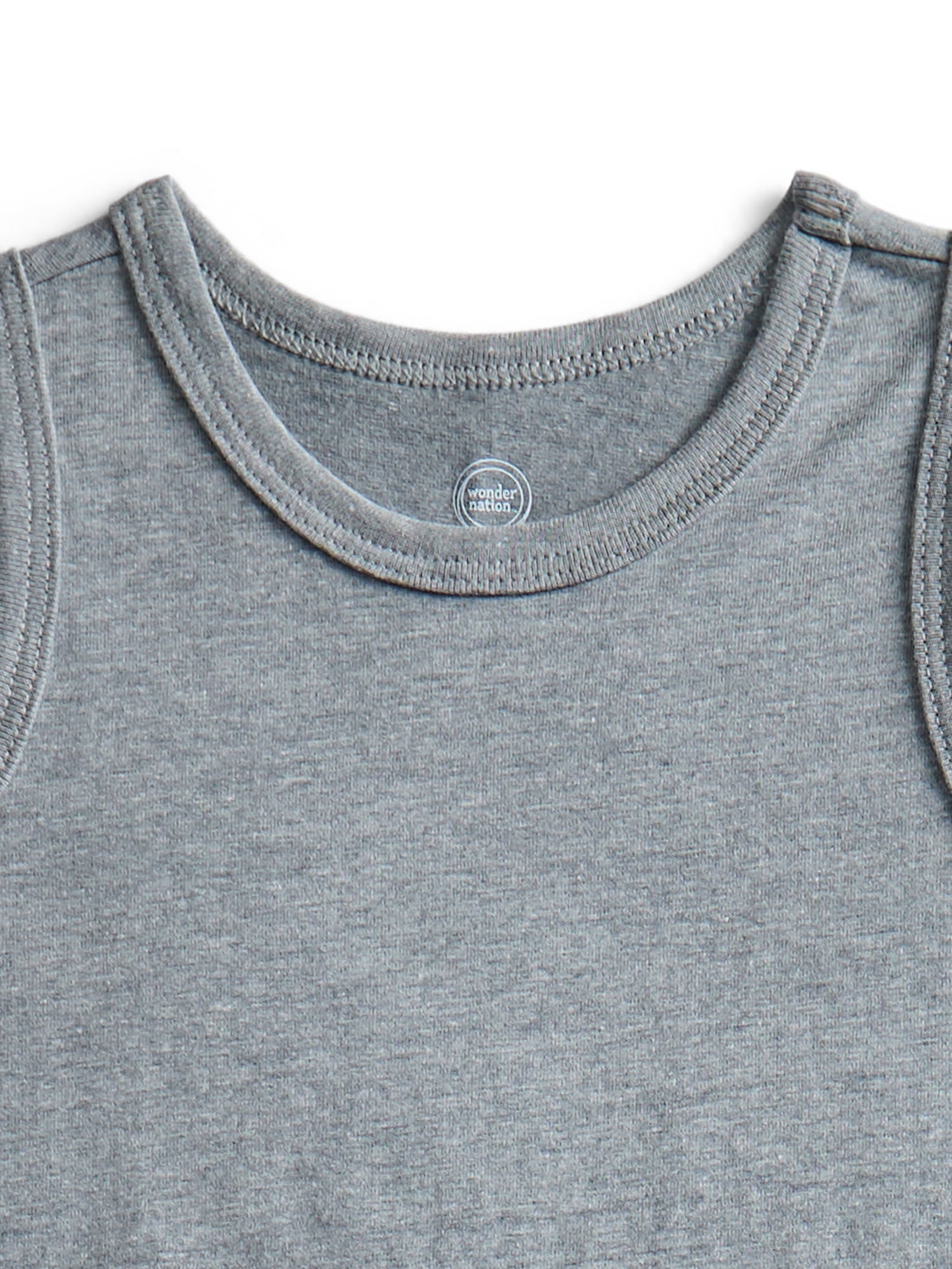 Wonder Nation Baby and Toddler Boys Tank Top, 3-Pack, Sizes 18M-5T
