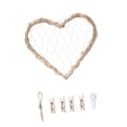 thumbnail image 2 of Lipstore Wall Grid Panel Wall Hanging Photo Display Heart Shaped Creative Photo Display S, 2 of 8