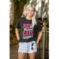 thumbnail image 4 of Boys Whatever Cats Forever Cute Funny Women's Plus Size Graphic Tee Brisco Brands 2X, 4 of 5