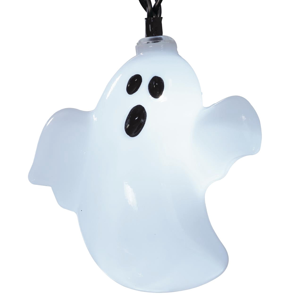 Ghost Lights, 10CT, Cool White LED, 4.5ft, Battery Operated, Halloween Indoor, by Way To Celebrate