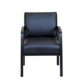thumbnail image 3 of Kingfisher Lane Transitional Leather Guest Chair in Black, 3 of 4