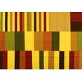 thumbnail image 1 of Ahgly Company Indoor Rectangle Abstract Yellow Contemporary Area Rugs, 6' x 9', 1 of 4