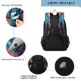 thumbnail image 4 of FORMRS Unisex School Backpack 17" Student Travel Bag with Laptop Compartment, Fireworks Night Pattern, 4 of 7