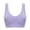 Light Purple No Padding, variant on Large Size Seamless Racerback Sports Bra - No Padding No Wire Lightweight Nylon & Spandex for Maximum Support & Comfort