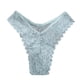 thumbnail image 1 of Bragas Bikini Elásticas Gibobby Tanga mujer Lencería Flores huecas Lados Encaje （Aqua， M), 1 of 4