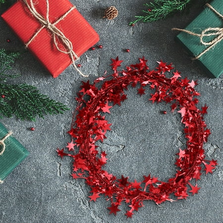 

Christmas Decoration Iron Wire Five-pointed Star Ribbon Christmas Pendant Home Decor Pendant TANGNADE
