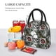 thumbnail image 5 of Disketp Skulls Roses Bolsa Térmica para Almuerzo, Lonchera con Abertura Amplia y Gran Capacidad, Organizador Reutilizable para Mujeres, Hombres y Adultos, 5 of 6