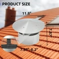 thumbnail image 2 of Huloretions Chimney Cap,6"x6"Chimney Cover,Chimney Rain Caps,Fireplace Chimney Cap with Screen,Stove Pipe,Galvanized Steel Fireplace Exhaust Cap,Adjustable Roof Cap, 2 of 4