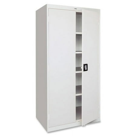 Lorell, LLR41306, Fortress Series Storage Cabinets, 1 Each, Light Gray