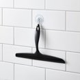 thumbnail image 5 of InterDesign Escobilla de ducha de plástico con gancho para pared, color negro, 5 of 5