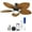 Brown, variant on DEXTRUS 52 Inch Tropical Ceiling Fan with LED Light and Remote,3 Ways Control, Smart Palm Leaf Ceiling Fan with Alexa - Brown