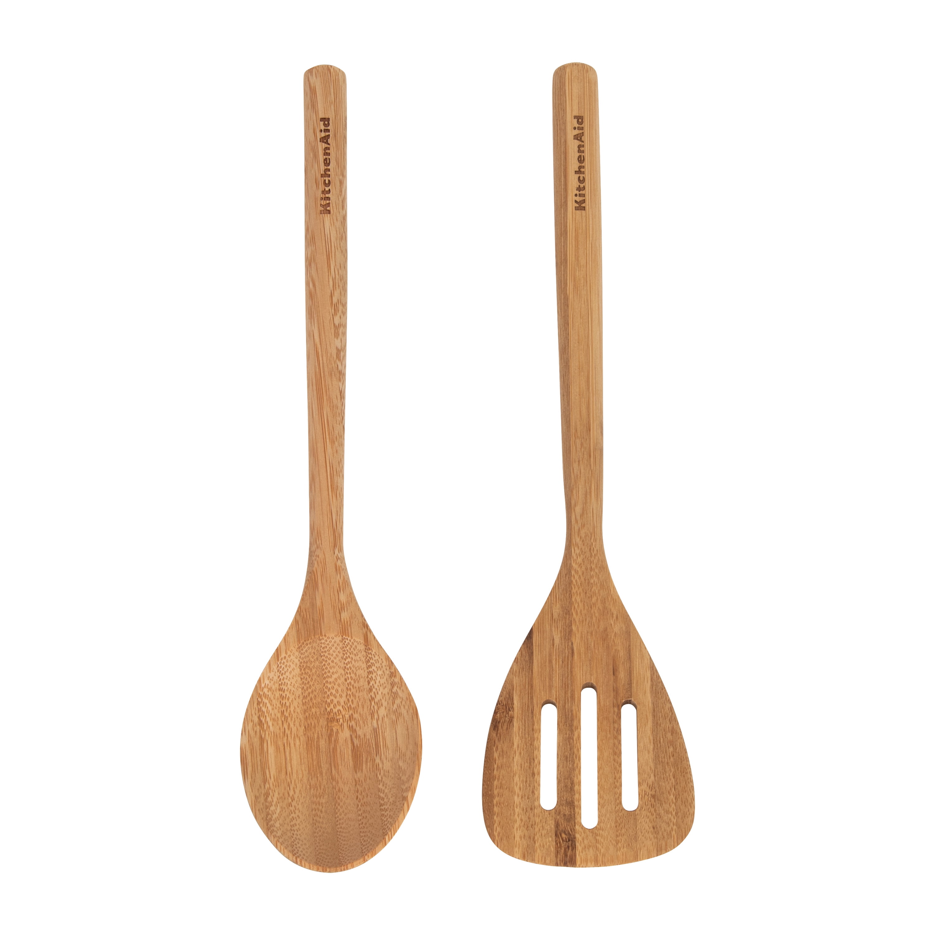 Details about   2Pc Bamboo Spoons Set Wooden Spatula Spoon Kitchen Cooking Utensils Turner Tools