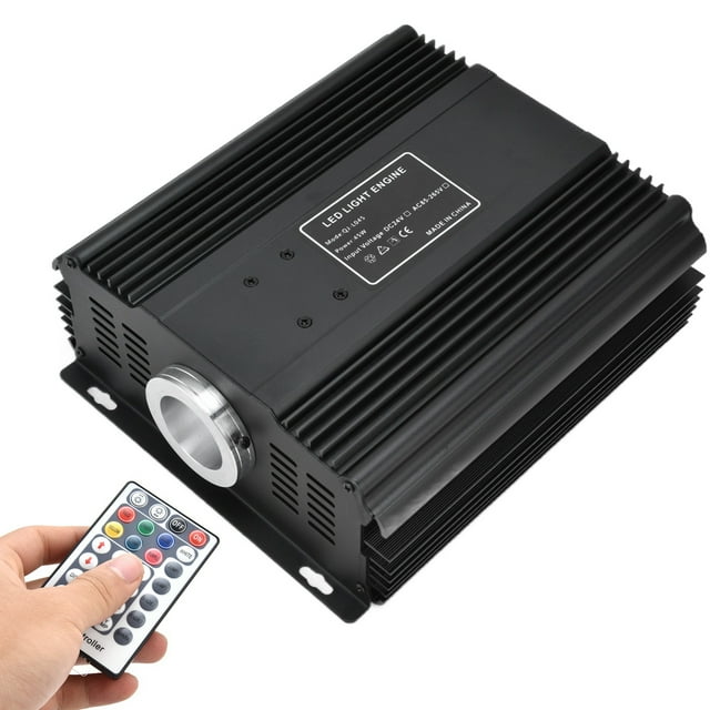 45W LED RGB+W Fiber Optic Light Kit, 16 Million Light Colors Headliner Shooting Star Fiber Optic Lights With 28-Key Remote Control, Star Ceiling Lighting Kits For Home Bar KTV