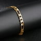 thumbnail image 4 of Brazalete de Oro para Hombres, Pulsera de Cadena de Oro de Acero inoxidable Duradera para Fiesta, 4 of 7
