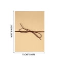 thumbnail image 4 of Handmade Kraft Paper Accordion Scrapbook Album Stretchable Folding Photo Frame Memory Book for Adventure Travel Niu Card, 4 of 7