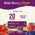 thumbnail image 2 of Celestial Seasonings Wild Berry Zinger Caffeine-Free Herbal Tea Bags (20 Count), 2 of 9