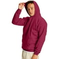 thumbnail image 3 of Hanes Mens EcoSmart Fleece Hoodie, S, Cardinal, 3 of 4