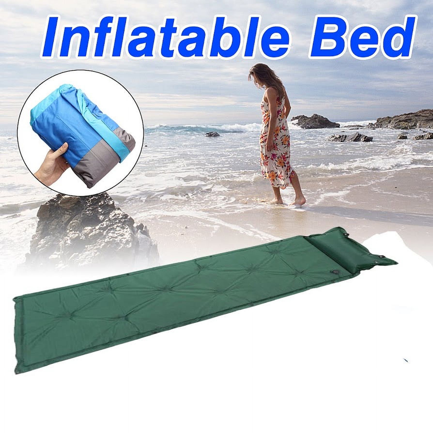 Self Inflating Sleeping Pad Camping Pad Connectable Waterproof Camping matches Designed for Tent Green - image 2 of 6