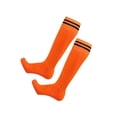 thumbnail image 4 of Calcetines atléticos Yuarrent para hombre cómodos y convenientes para hockey y fútbol naranja, 4 of 6