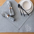 thumbnail image 6 of over&back 18x90 Woven Chambray Cotton Table Runner - Washable Table Runners for a Custom Home Decor Tablescape - Coffee Table, Dinner Table, Living Room - Blue, 6 of 10
