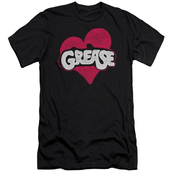 Grease Heart Adult 30/1 T-Shirt Black