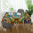 thumbnail image 6 of Coolnut Mexican Talavera Tablecloth, Waterproof Washable Polyester Square Table Cover, Durable Tablecloth for Kitchen Dining Table Party Decor, 54"X 72", 6 of 7