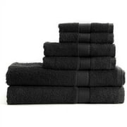 Mainstays 6-Piece Towel Set, Rich Black