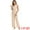 Beige, variant on DARING DIVA Women's Casual Sleeveless Shawl Collar Office Jumpsuit XS Beige